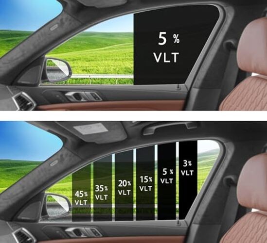 2Ply Premium Window Tint Film – 24” x 25’ft (5% VLT), 24in×25ft Vlt:05%