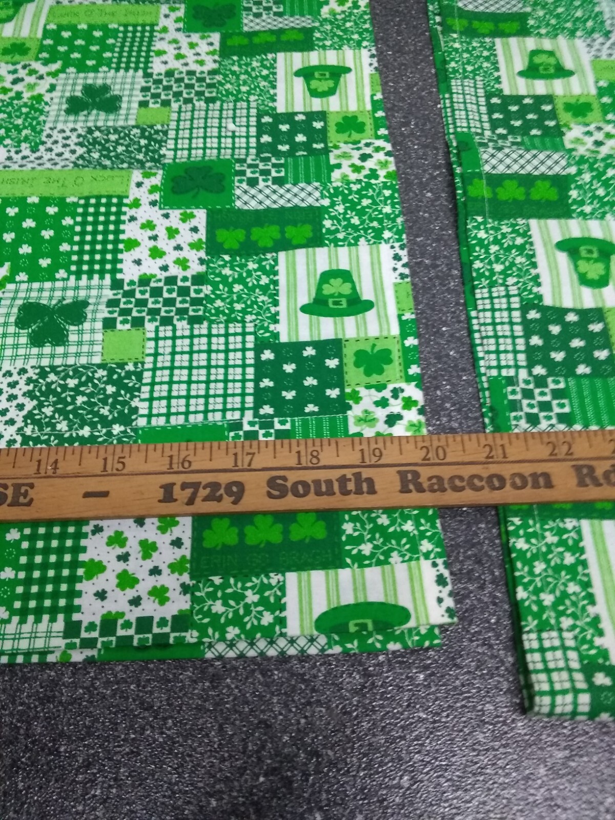 Vintage Shamrock Window Curtains, St Patrick’s Day 20″”W x 40″L (Pack of 2)