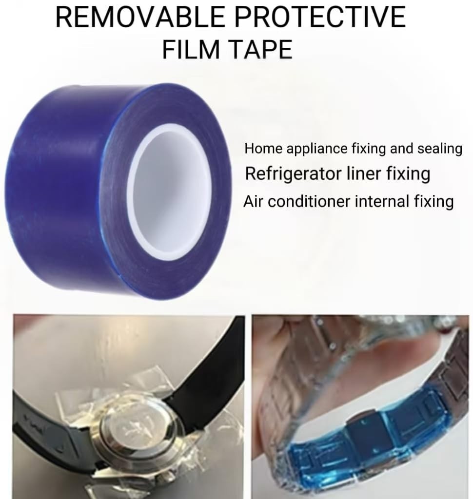 Durable Blue Adhesive Film for Wheel Hub Protection – Easy Install, Strong Adhes