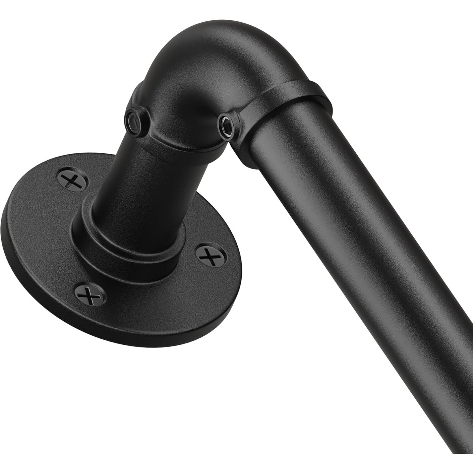 Curtain Rods for Windows 66 to 144, Blackout Adjustable Curtain Rod,1” Indoor