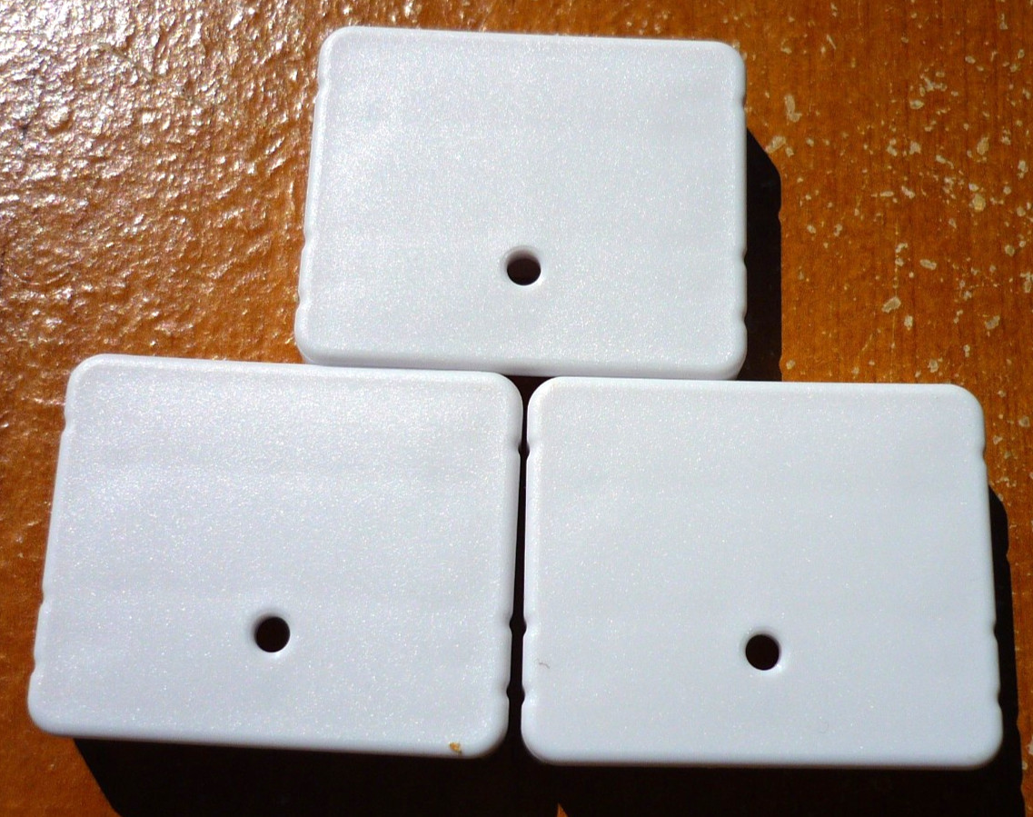 (3) Home Depot Decorators Collection Bottom Rail End Caps in White