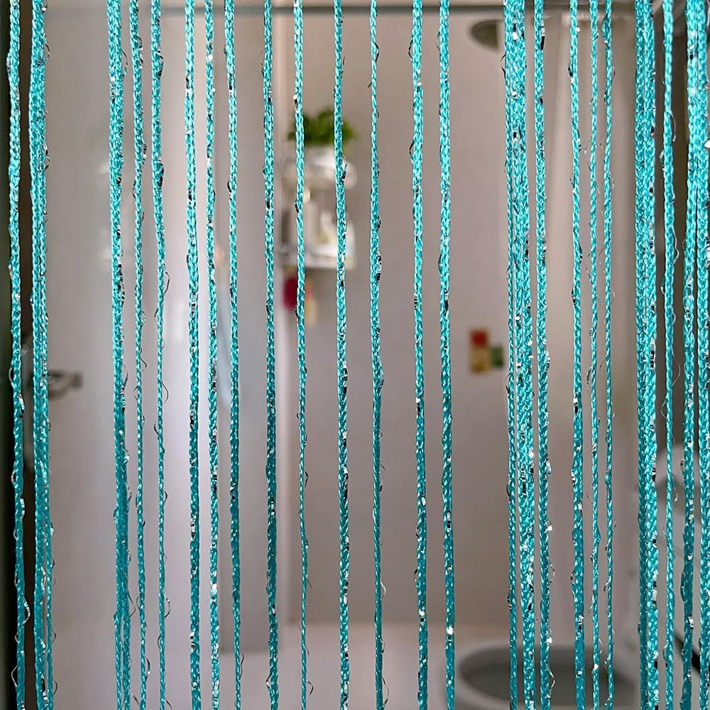 Home Decor Sequin Curtain for Doorway,Door String Curtains, 39X79 Inch Hanging,C