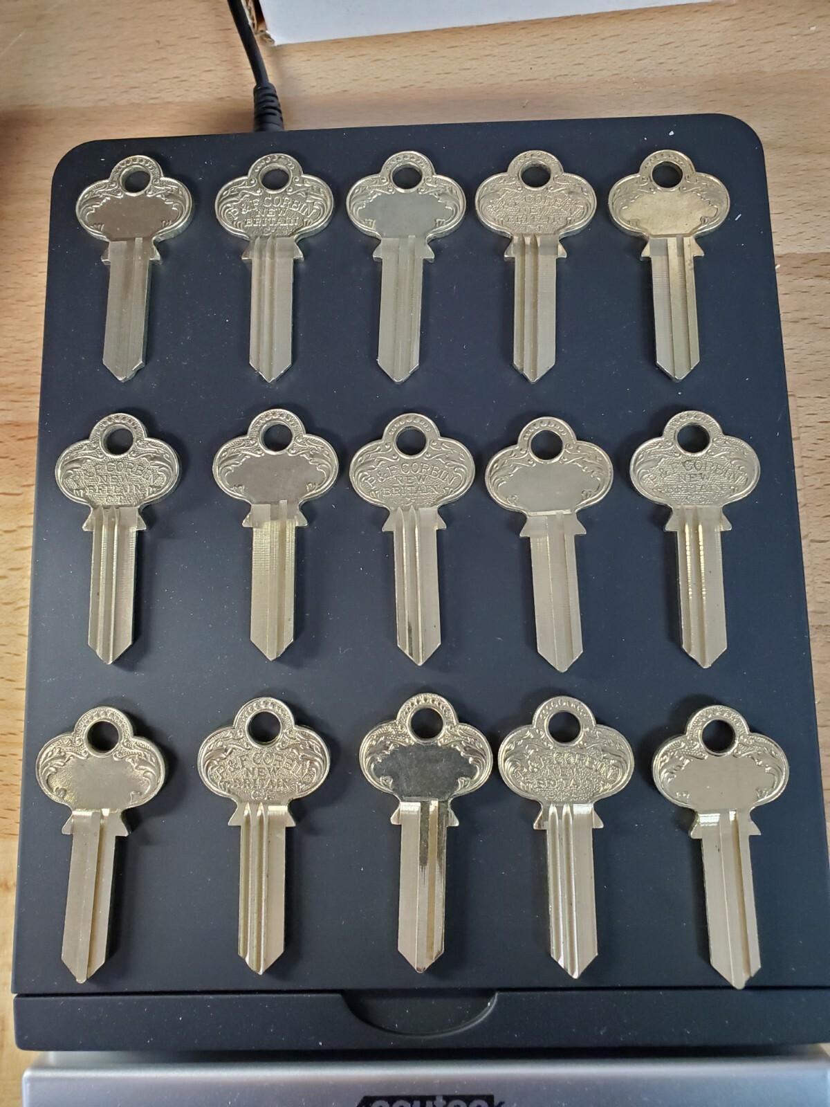 15 ASSORTED CORBIN X1-77-5 LOCKSMITH ORIGINAL CORBIN KEY BLANKS NEW OLD STOCK