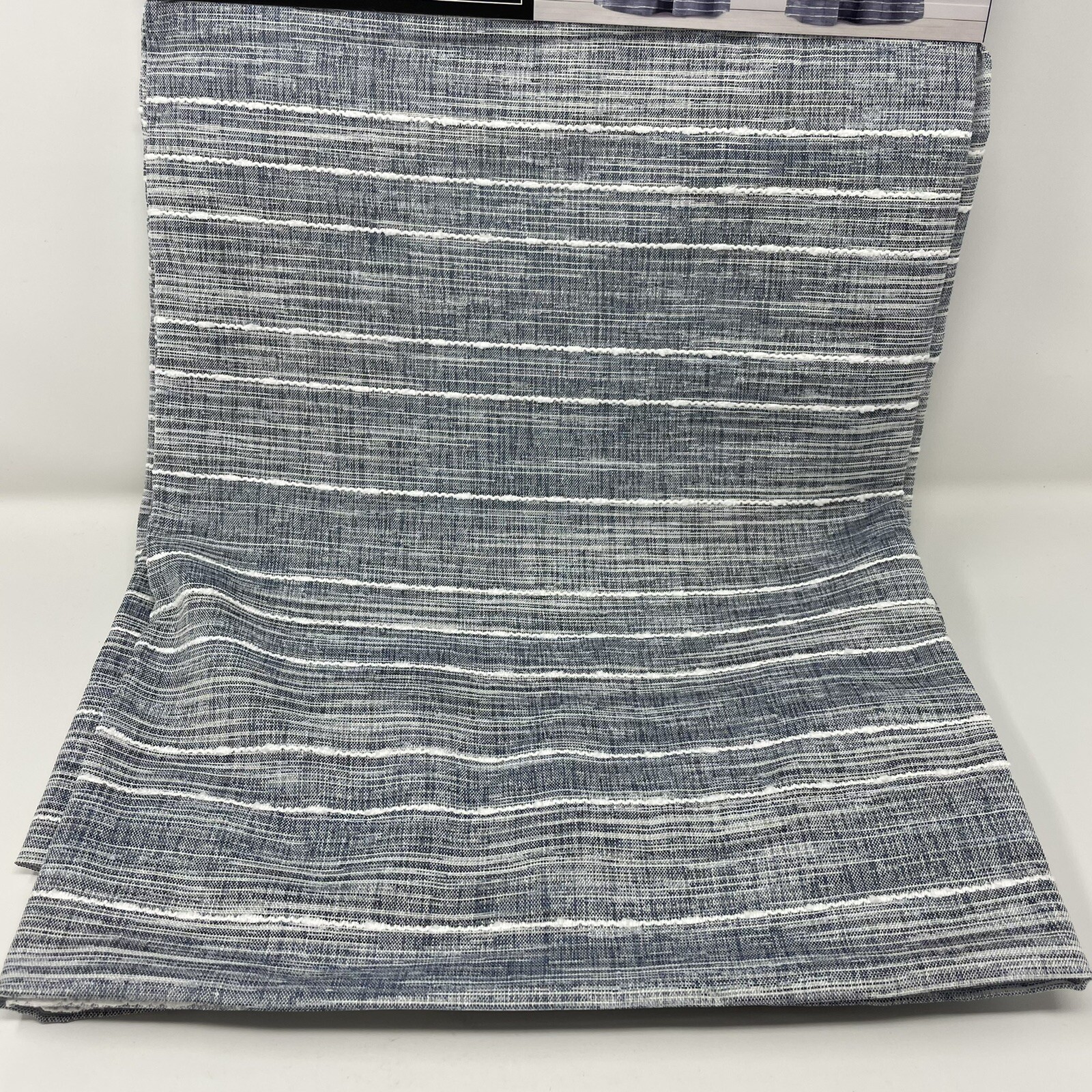 Ralph Lauren 52×96 CALDWELL INDIGO Drapes Curtains Blue Cobalt Striped Stripes