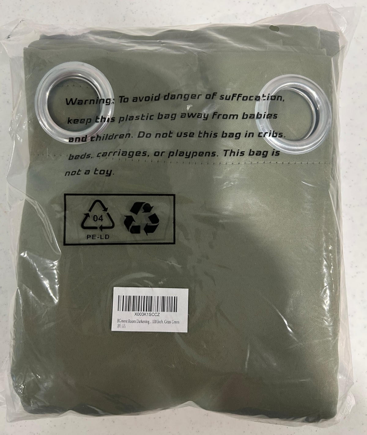BGment Grass Green 52 Wide x120 Long Room Darkening Curtains New FREE SHIPPING