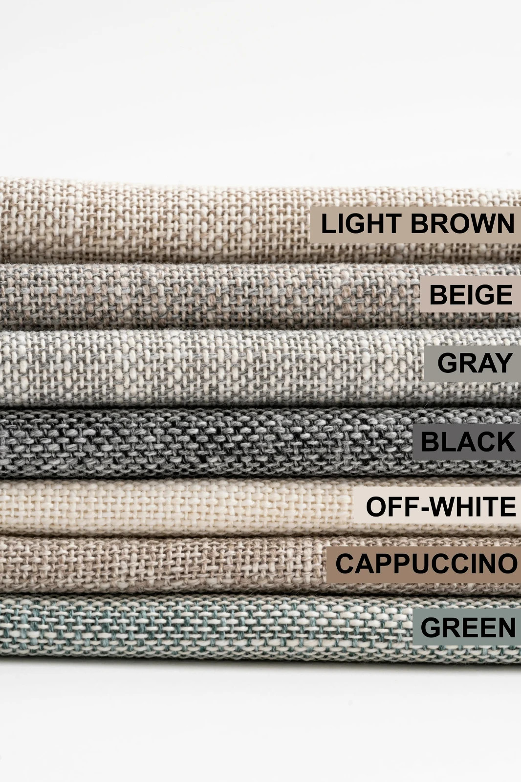 Custom Chunky Linen Look Curtains Basketweave Rustic Window Drapes Panels
