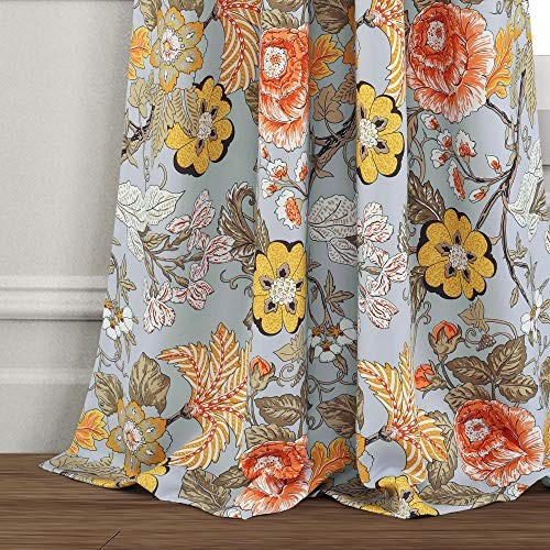 Sydney Light Filtering Window Curtain 52″W x 84″L (Pack of 1) Gray & Green