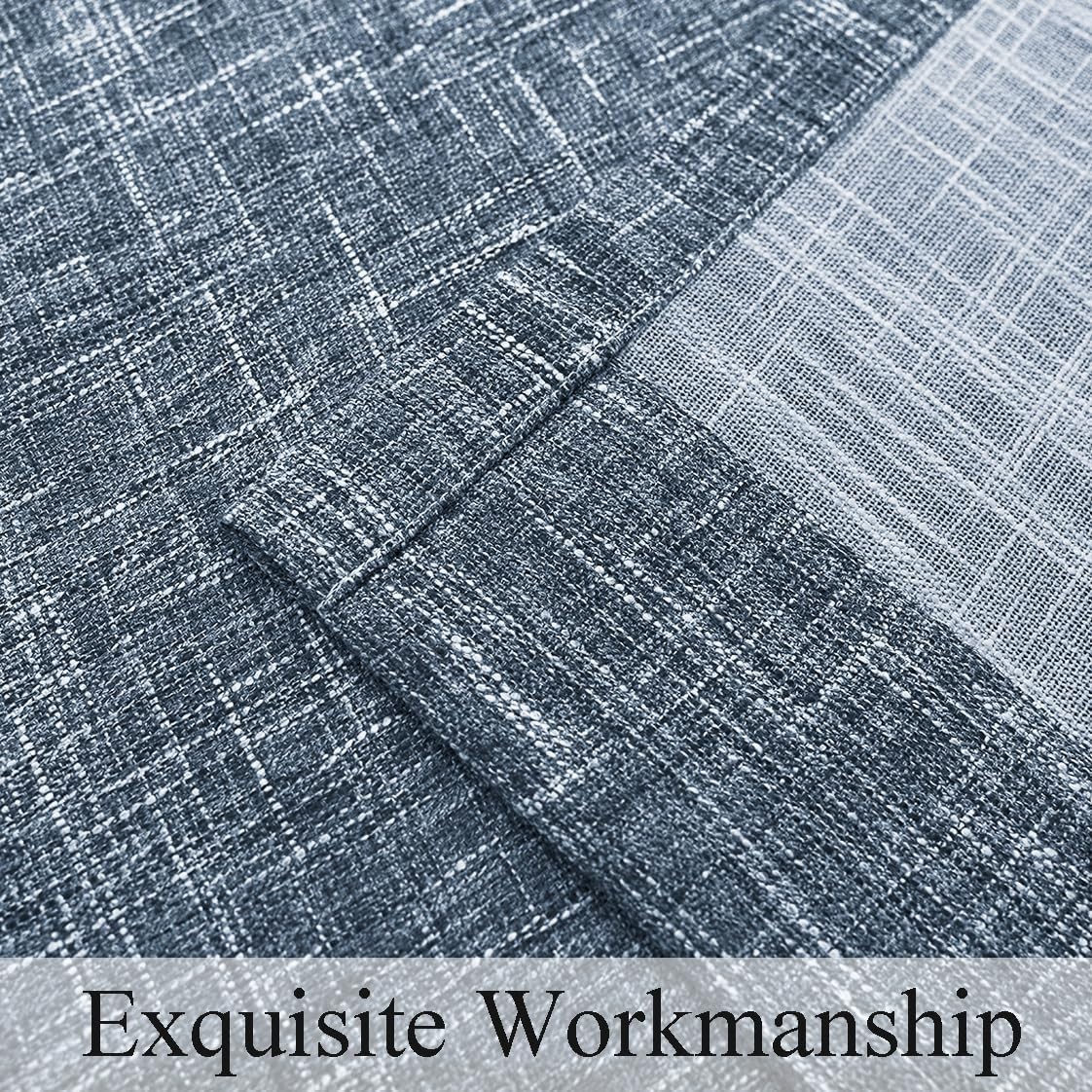 Stylish Rayon Blend Window Treatments – Cream to Indigo Blue