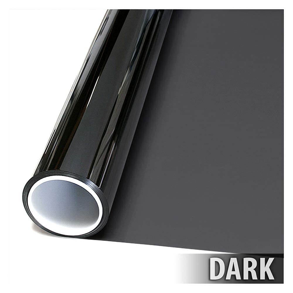 Daytime Privacy Window Film – Sun Control Natural Black 48in x 24ft – Dark Tint