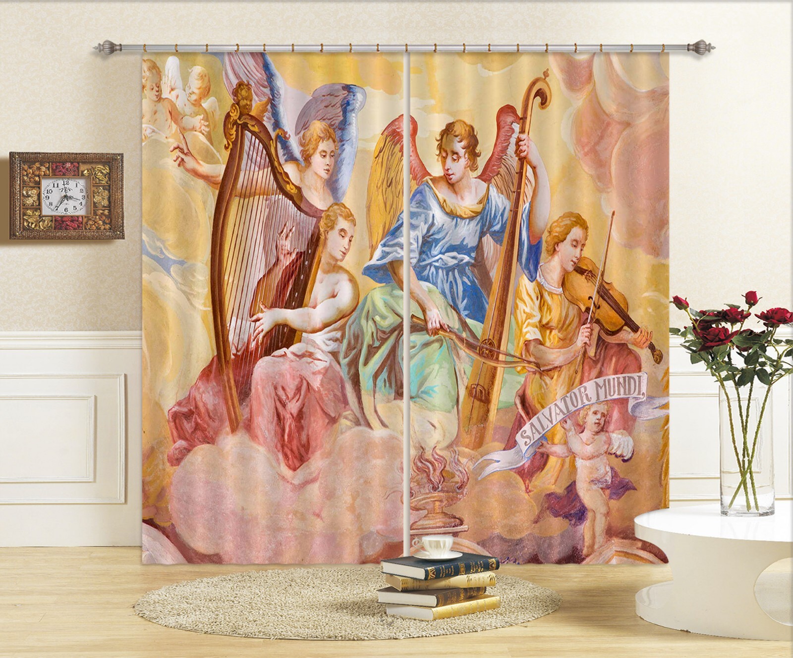 3D Band Religion ZHUA2186 Photo Curtain Window Blockout Fabric Amy 2023