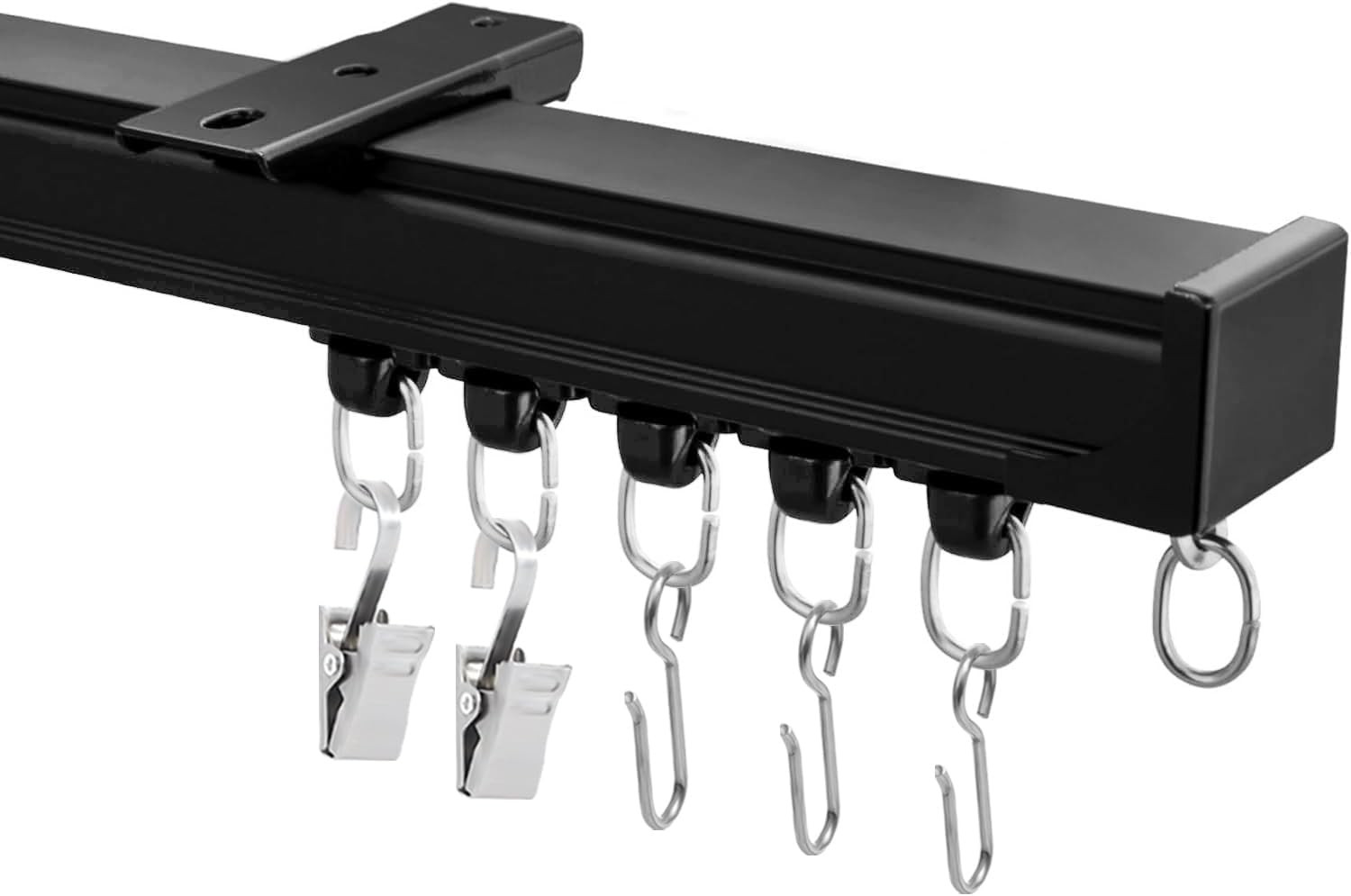 Ceiling Curtain Track, Heavy Duty Curtain Tracks System for Room Divider, Wall M