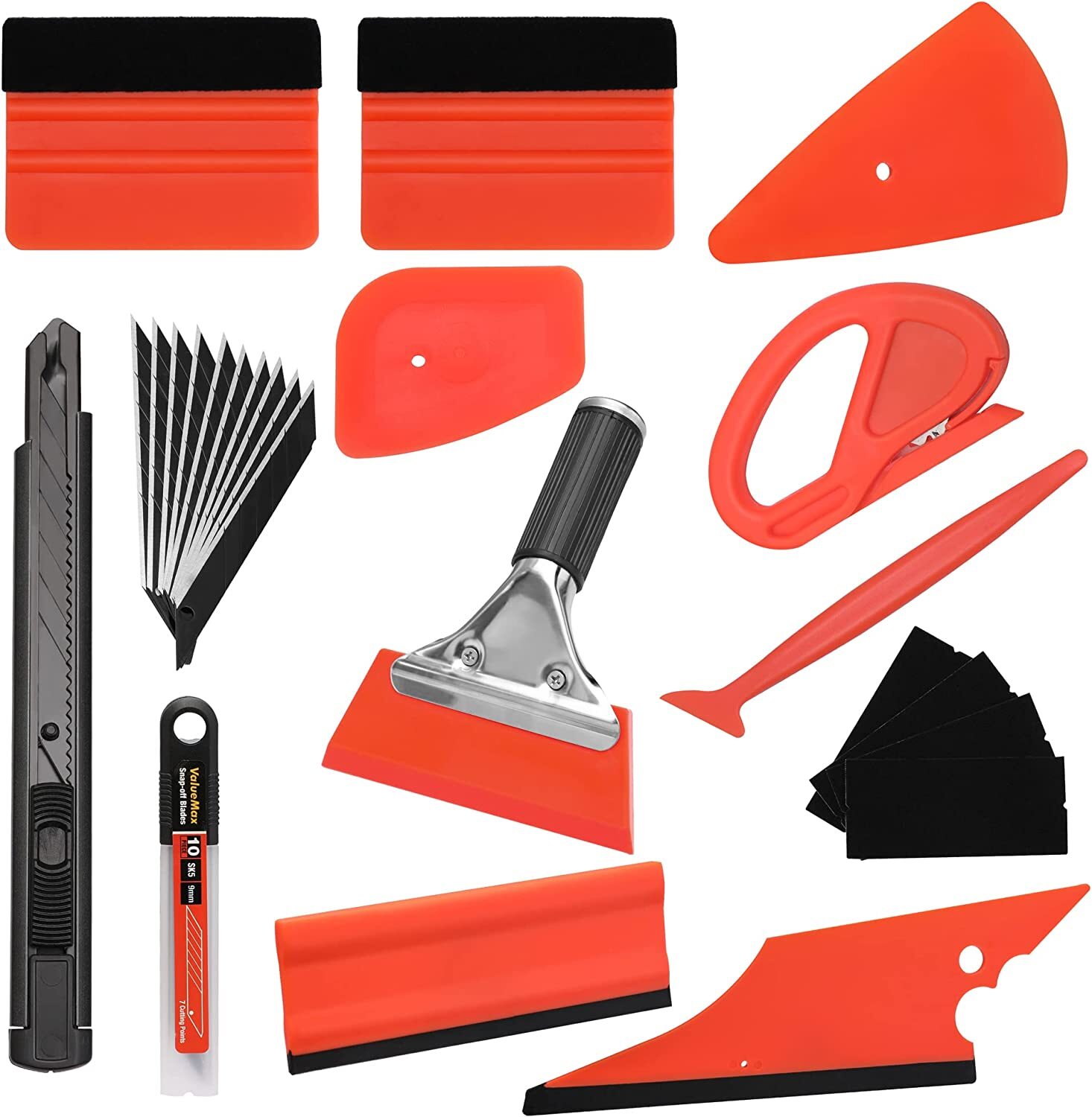 ValueMax 10PC Window Tint Tools Kit Car Film Tinting Scraper Squeegee Wrap Set