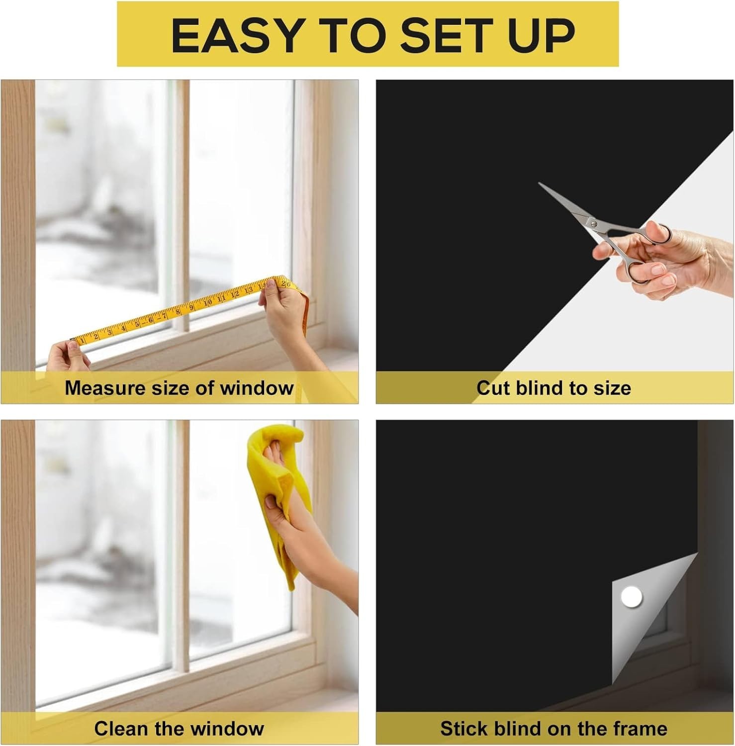 Portable Blackout Blinds – Quick Fit & Solid Measure