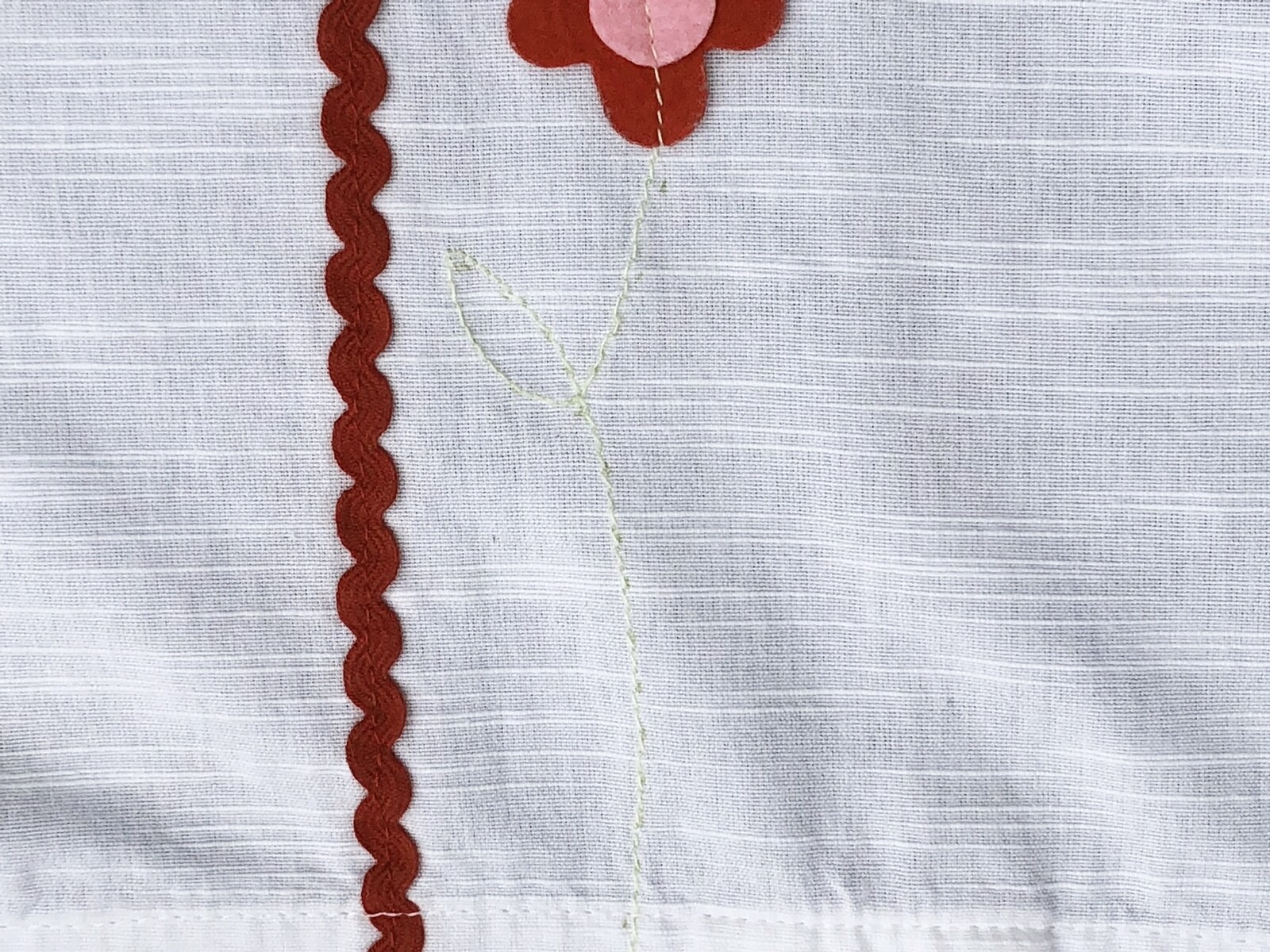 Single IKEA FABLER BARD Curtain Panel Ric Rac Hearts Flowers Gingham 46″ x 89″
