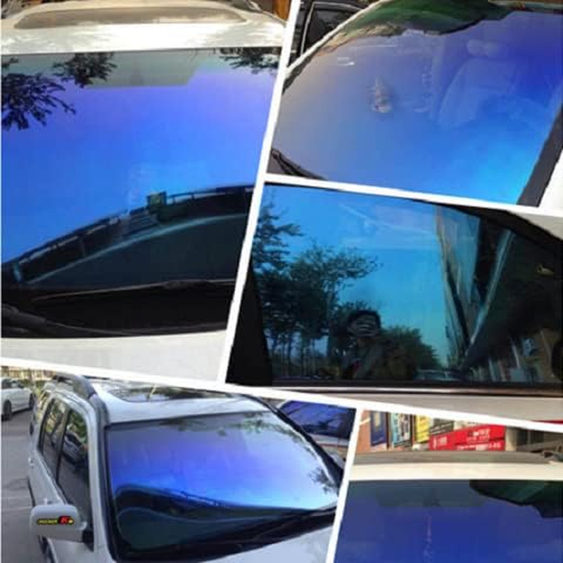 Chameleon Purple Blue Car Front Window Tint Solar Film Protection UV Block and S