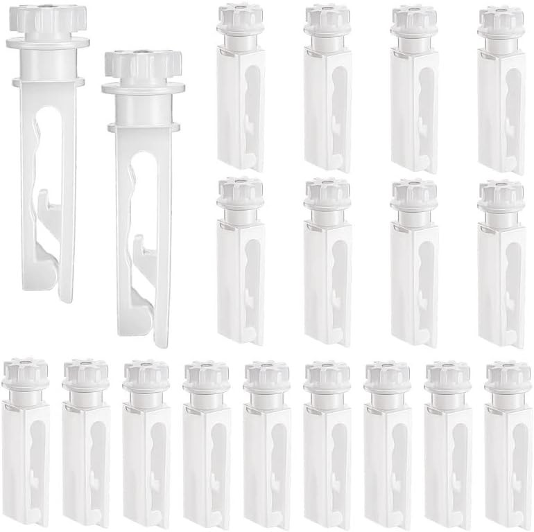 Invisible Design Vertical Blind Stems – 12 Durable White Replacement Parts