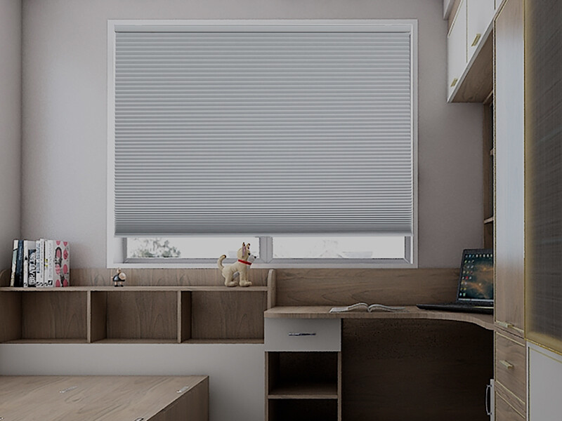 Cut to Order Custom Size Cordless Cellular Shade Honeycomb Blinds Blackout White