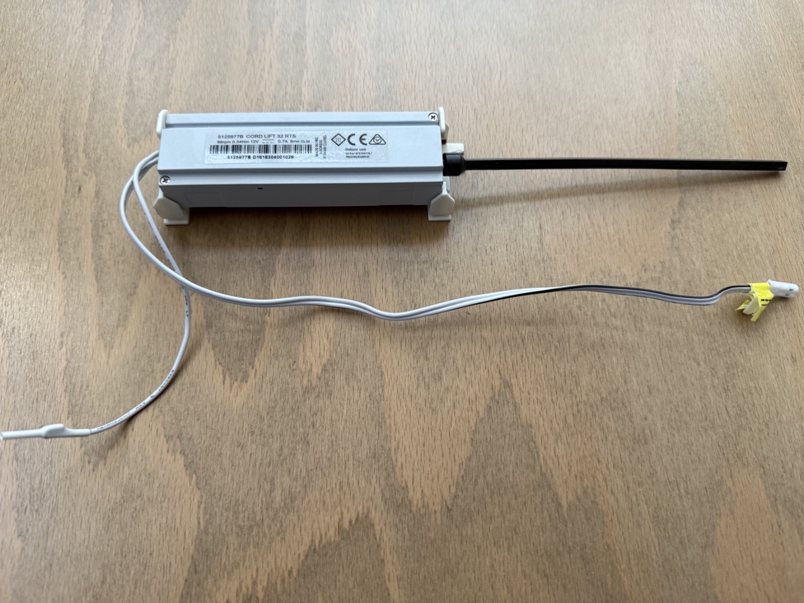 Somfy Cord Lift 32 RTS Motor 5125977B WireFree 12V DC, Used