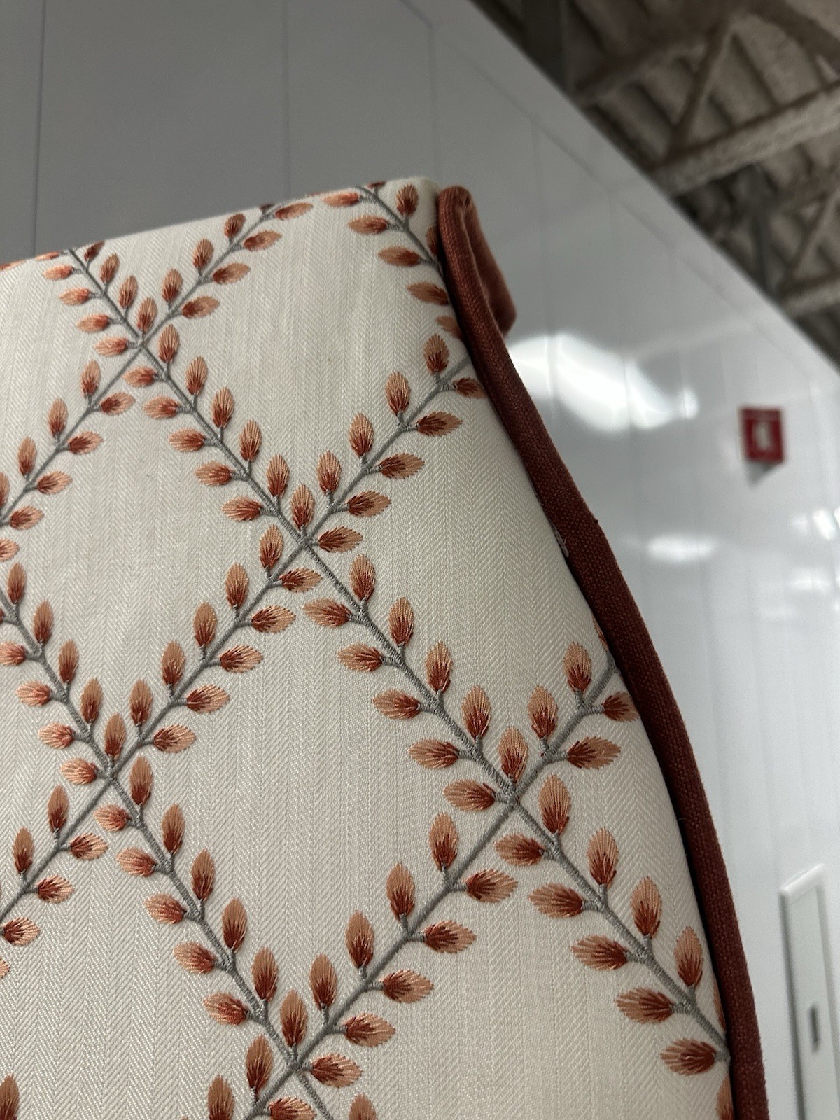 2 Custom Window Treatment Valance Cornice Boards Gray Rust Ivory