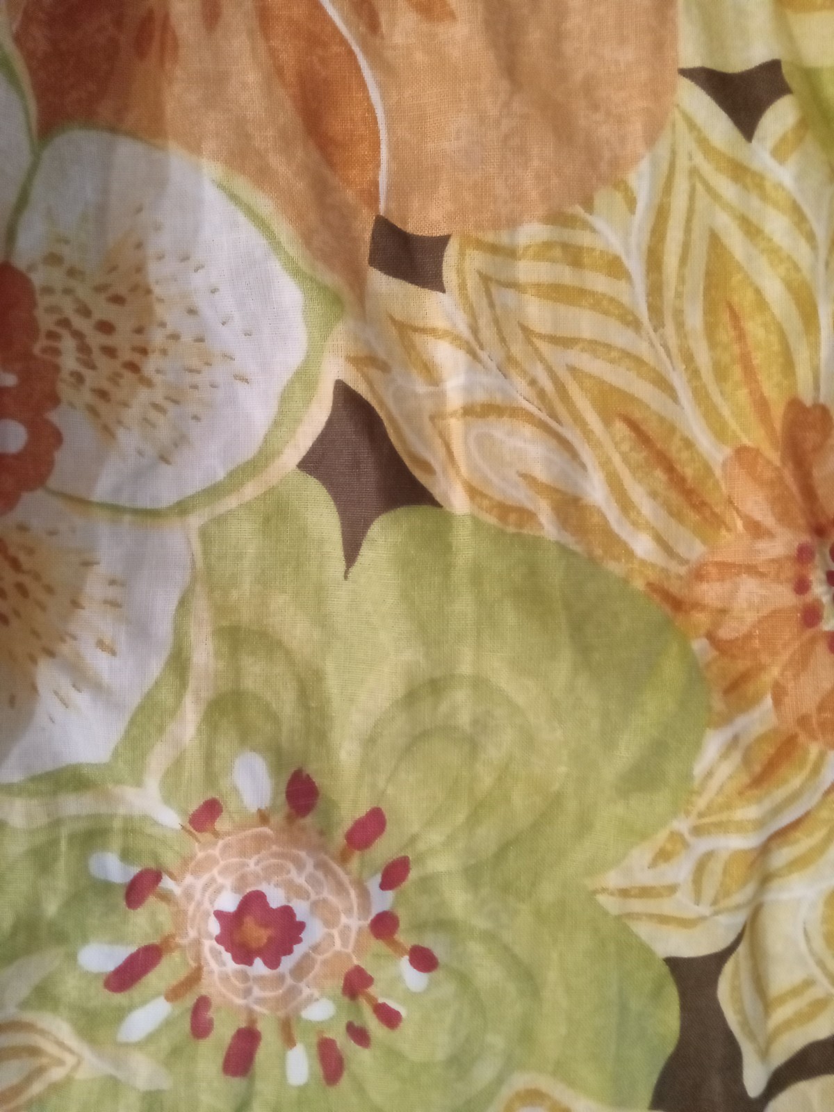 Custom Made Pinch Pleat Linen? Floral Weighted & Lined 40″x58.5″ Curtain Panel