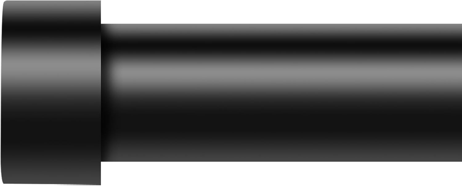 Curtain Rods for Windows 48 to 84 Inch4-7 Feet,Black 1” Diameter Drapery Rod…