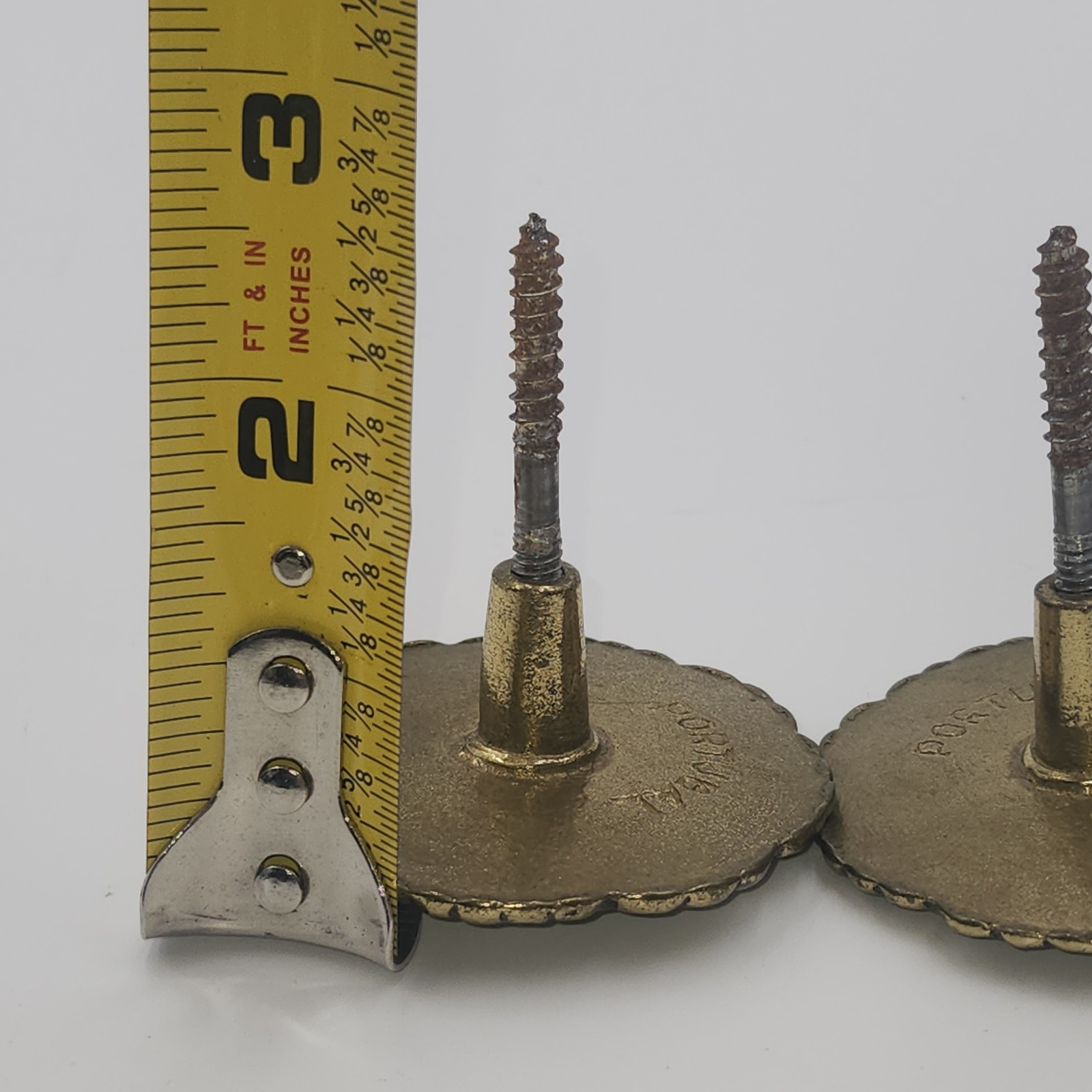 2 gold ornate solid brass vintage curtain tie backs hooks Drapery Hook