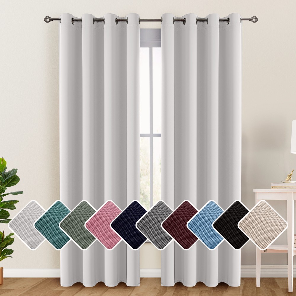 Blackout Curtain Room Darkening Window Curtains Insulated Thermal Grommet Panels
