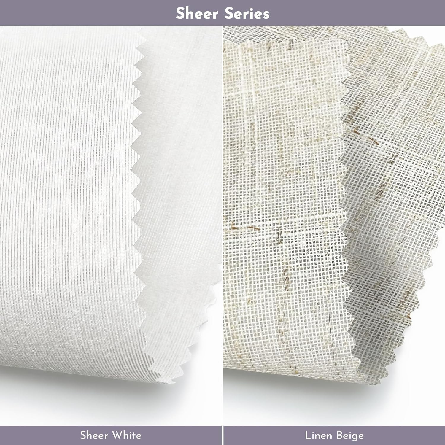 Inside Mount Motorized Light Filtering Curtains with Measuring Guide Included