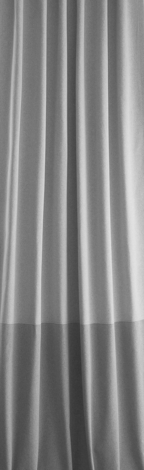 Pottery Barn Teen Colorblock Blackout Curtain Drape Panel Lt Gray/Dk Gray New