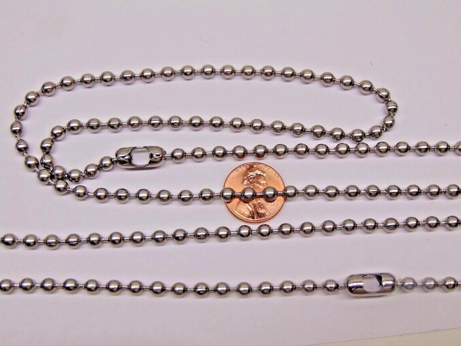 Roller Shade replacement chain 4.5mm Stainless Steel Ball Bead #10 + connectors