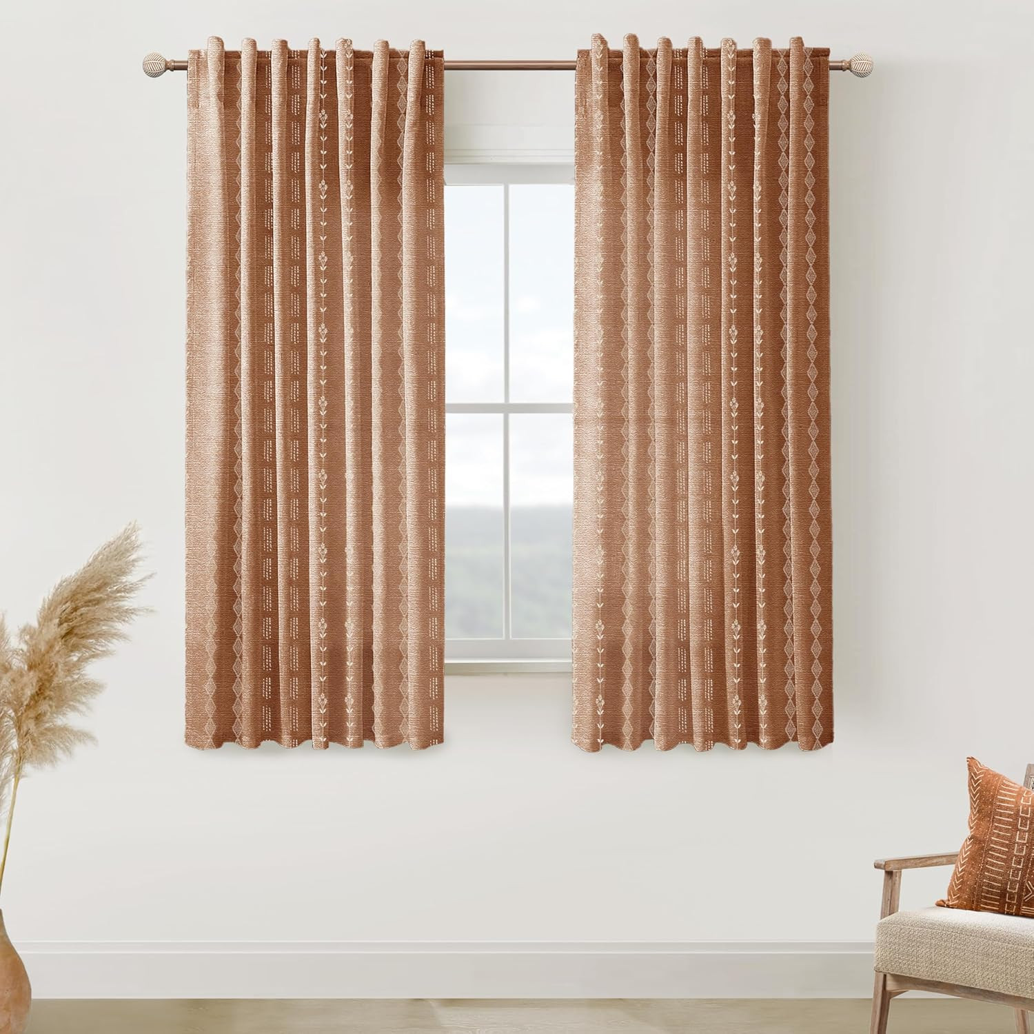 Chic Floral Boho Curtains for a Stylish Home Makeover