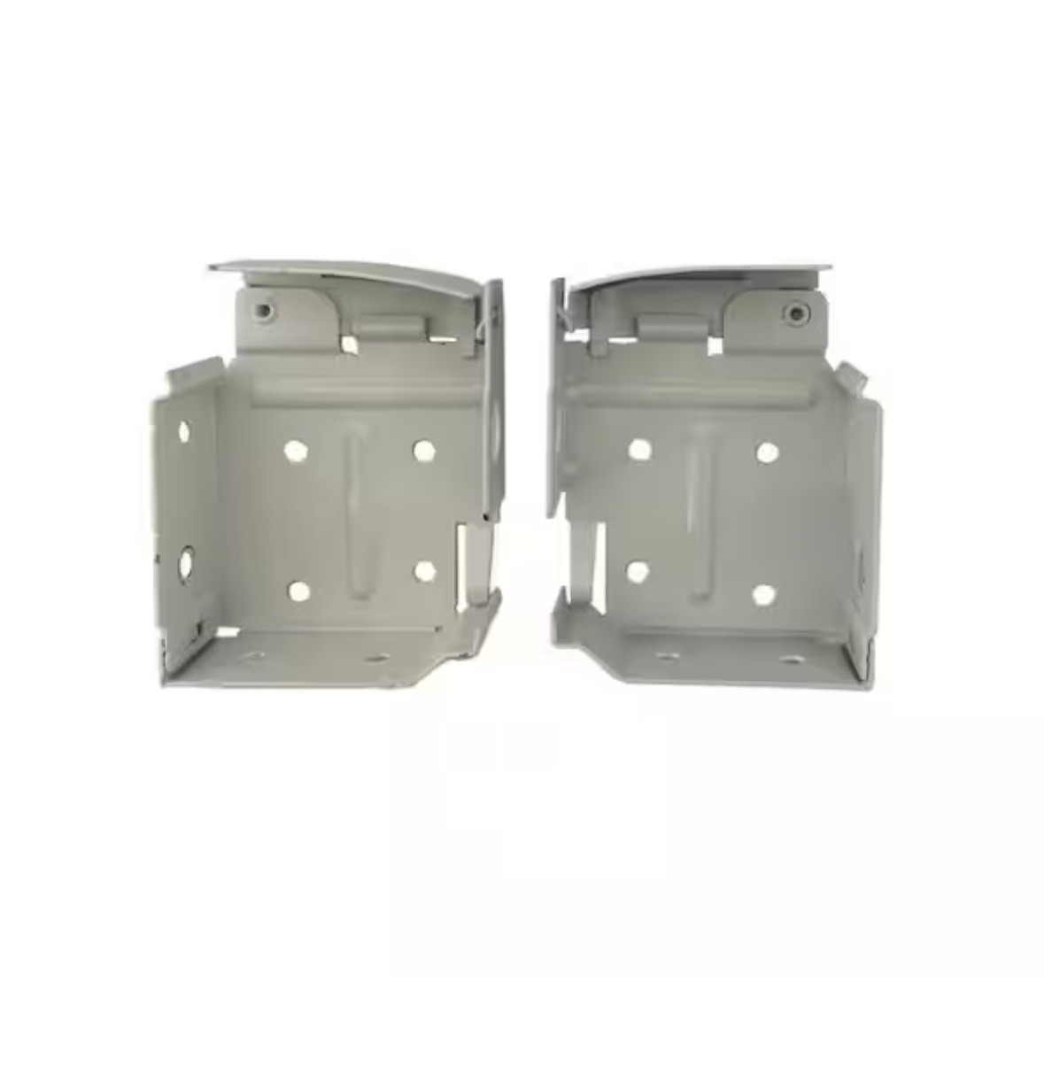 Side Mounting Bracket Set 2 in and 2.5 in Easy to Install White w/ Hardware