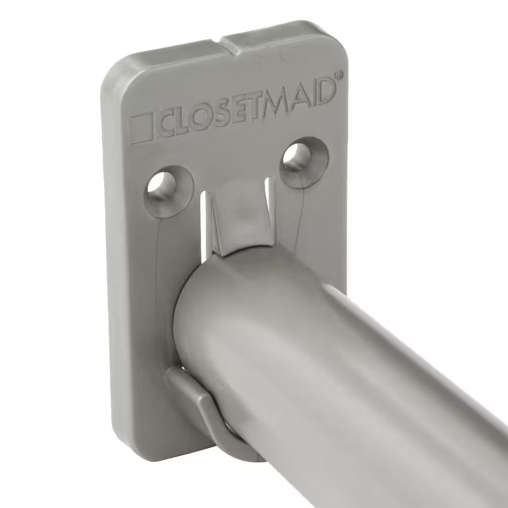 Impressions 30 In. – 48 In. Satin Nickel Adjustable Teardrop Closet Rod