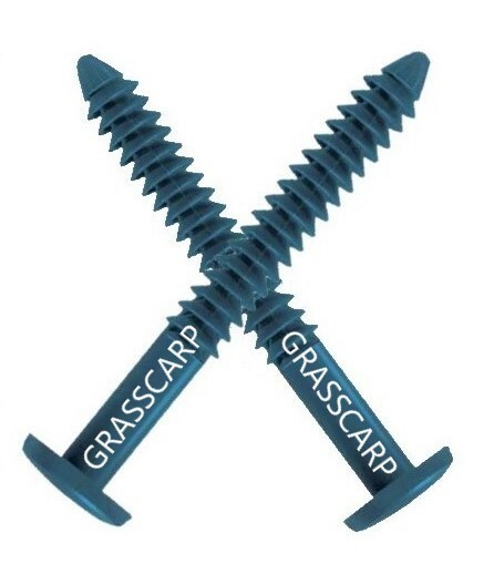 (6-150 pcs) Classic Blue/ Bulk/Vinyl Shutter-Lok Fasteners/Spike/Nail/Peg/plug