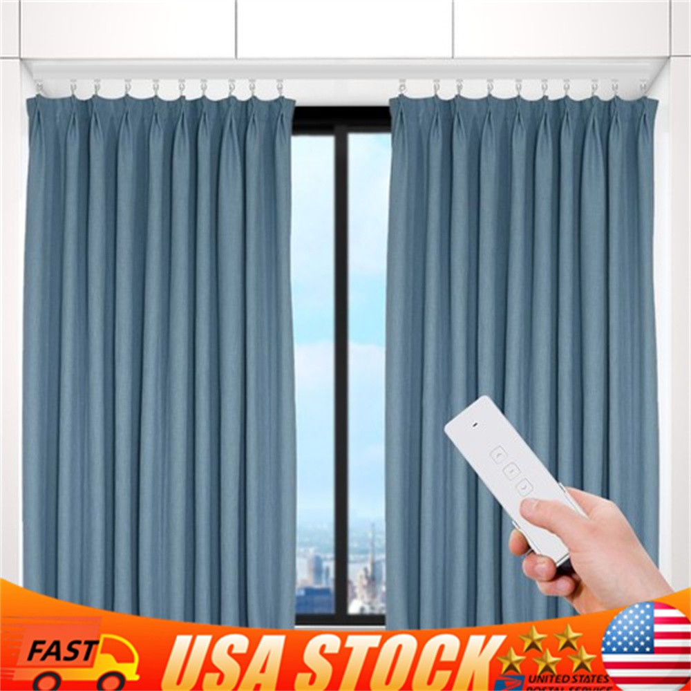Motorized curtain track with remote control, with Alexa, Google Home US NEW