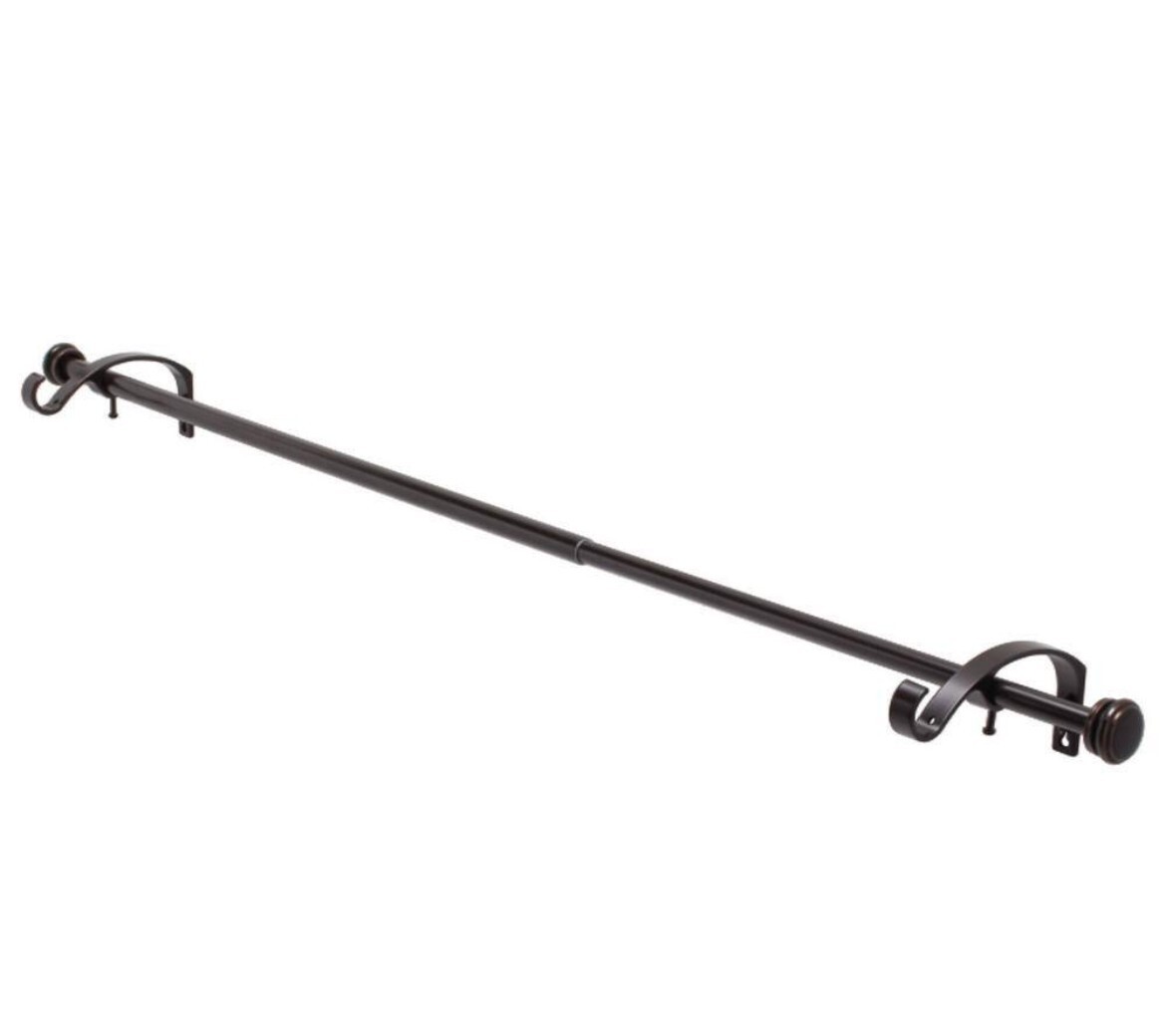 HDC 28″ – 50″ Telescoping 3/4″ Double Rod Conversion Kit in Oil Rubbed Bronze