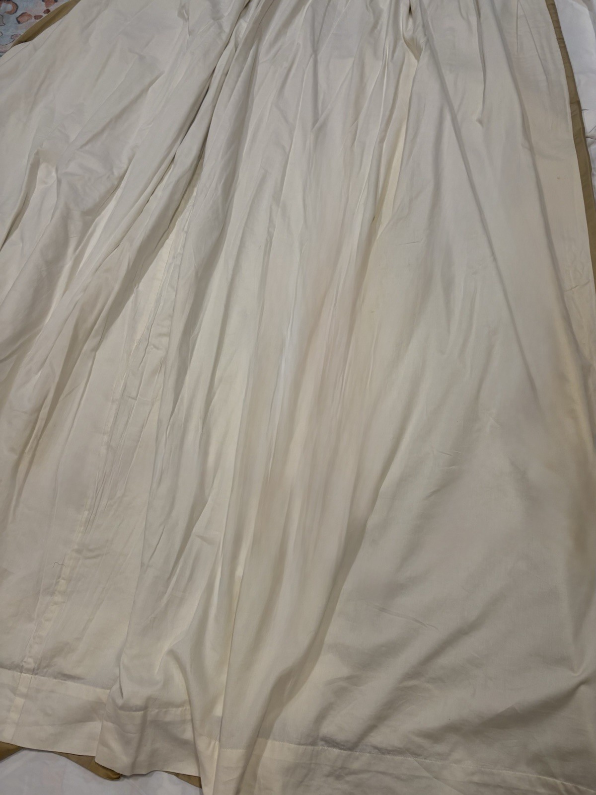 Restoration Hardware Thia Silk CurtainsPleated Interlined Thermal/ Gold/Tan