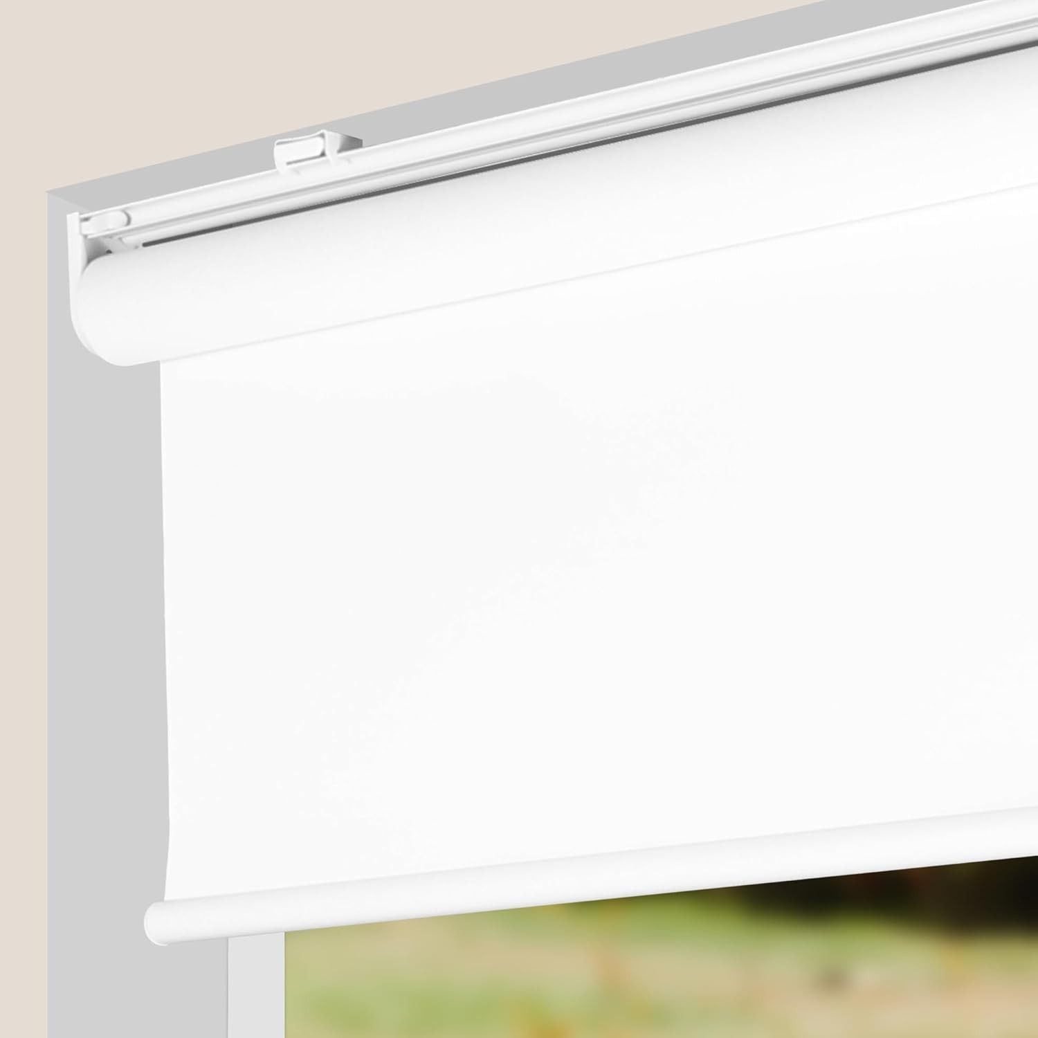 Blackout Roller Shades Thermal Insulating Blinds Cordless 29.5″ W x 60″ H White