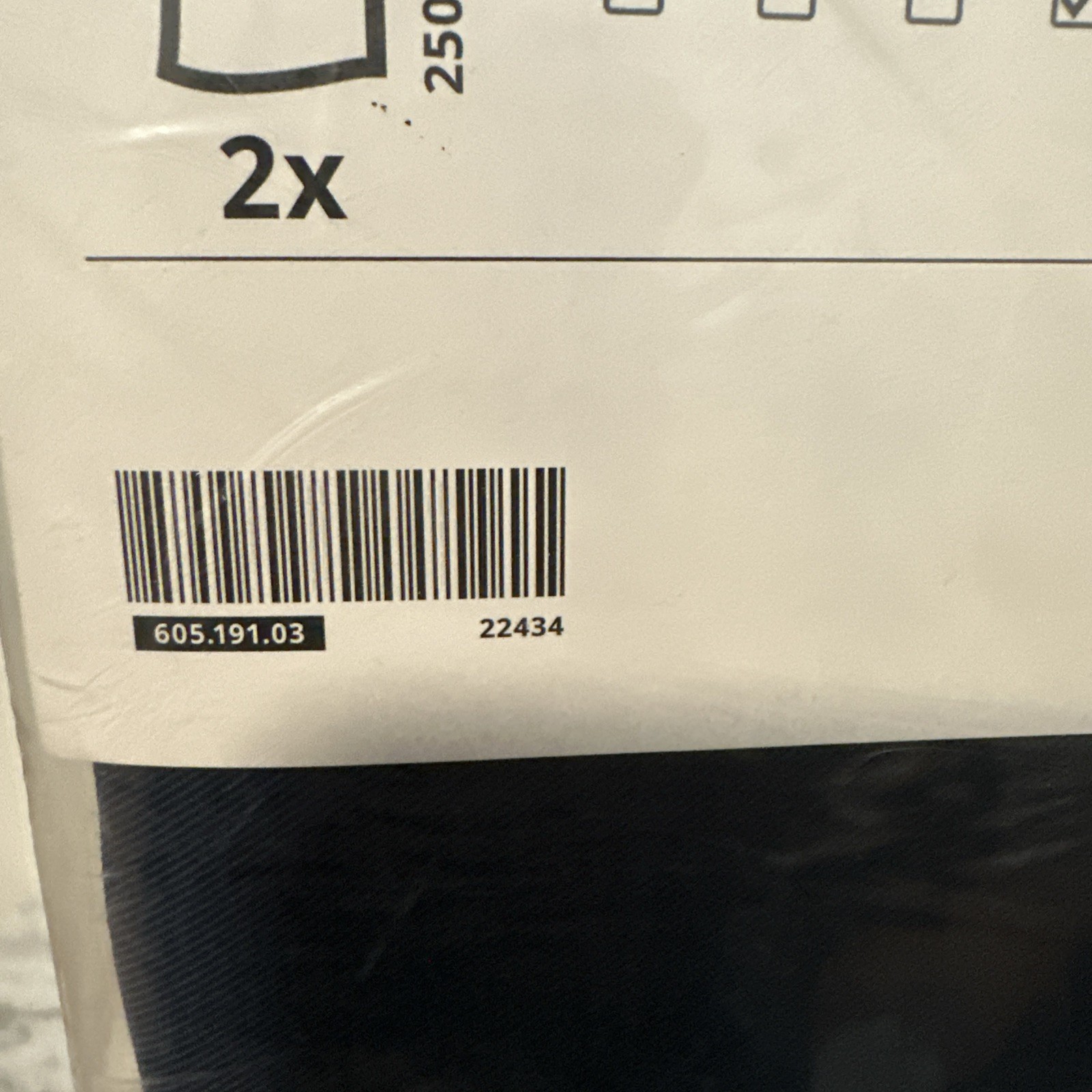 Ikea BLAHUVA Black-out curtains 57×98 ” 1 pair Navy Blue – NEW IN PACKAGE
