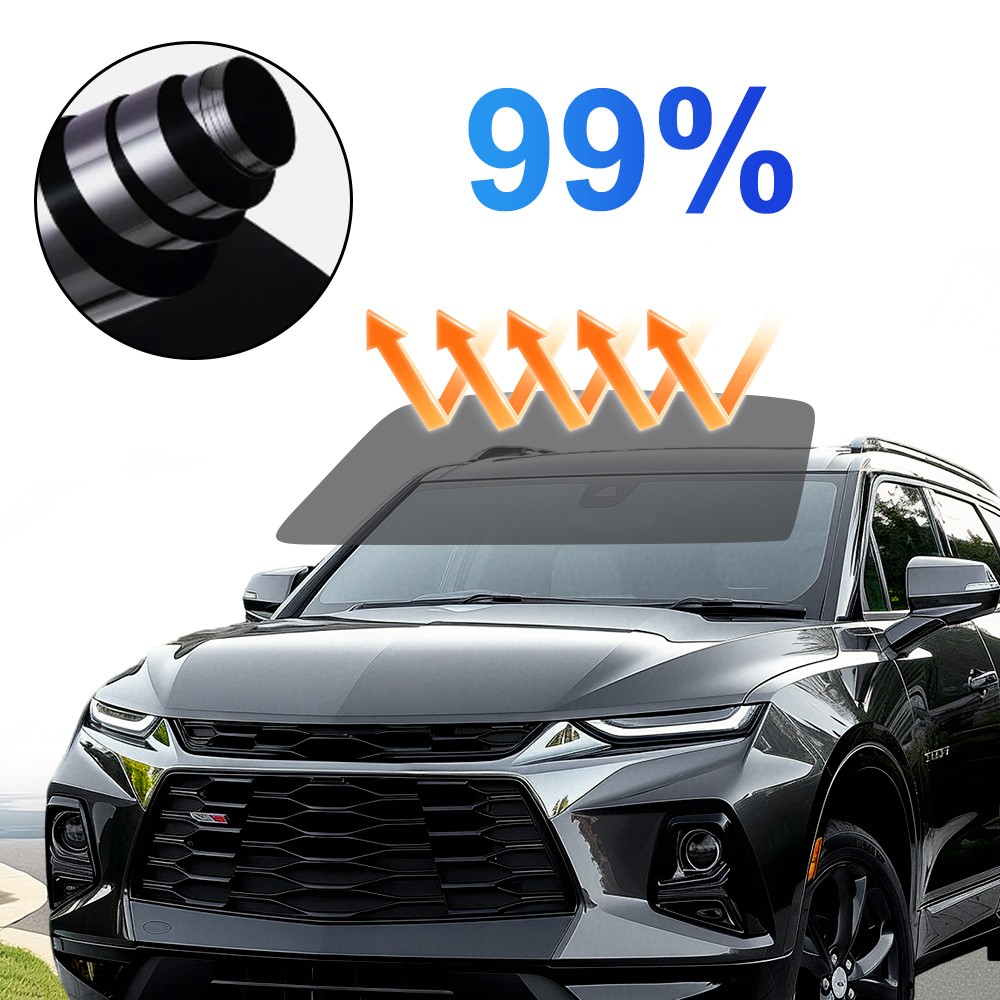 Static Cling Window Tint Film 50% VLT 20″ x 10ft/16ft Feet Car Home Office Glass