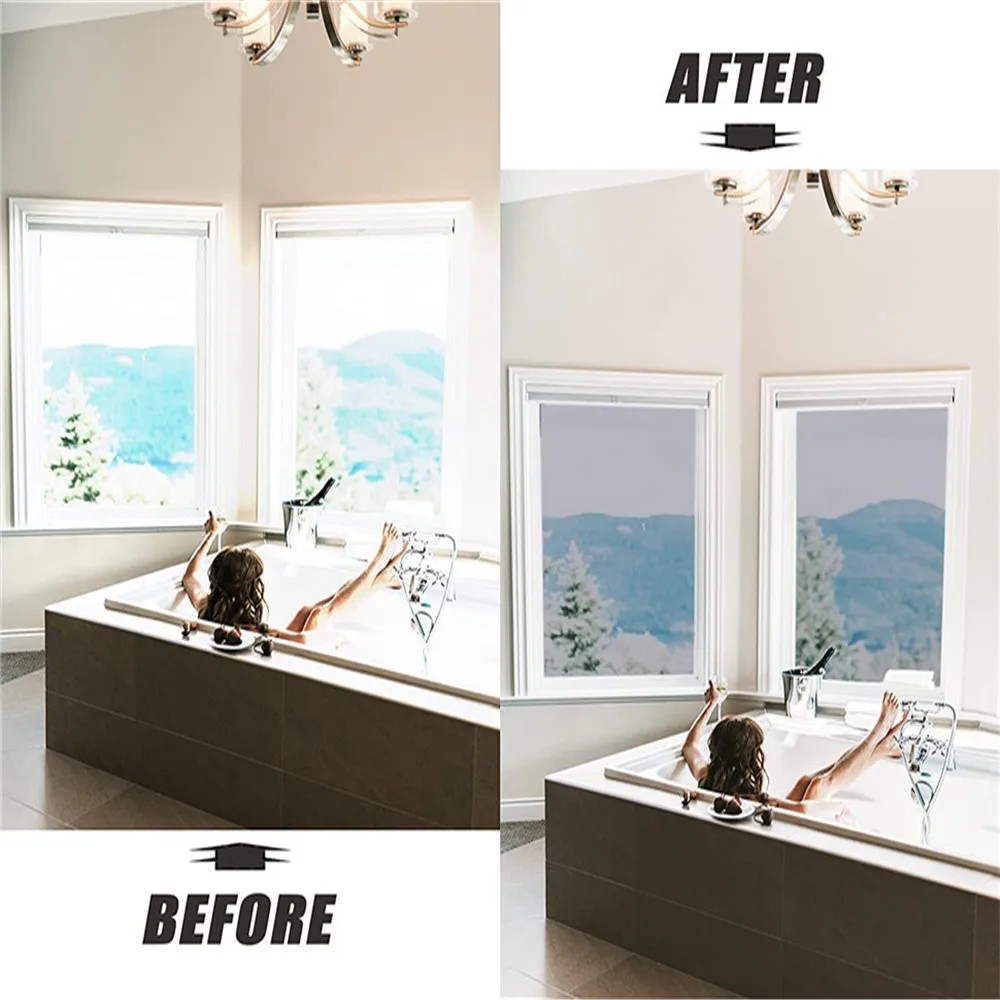 One Way Mirror Tint Window Film Privacy Protect UV Reflective Sun Block For Home