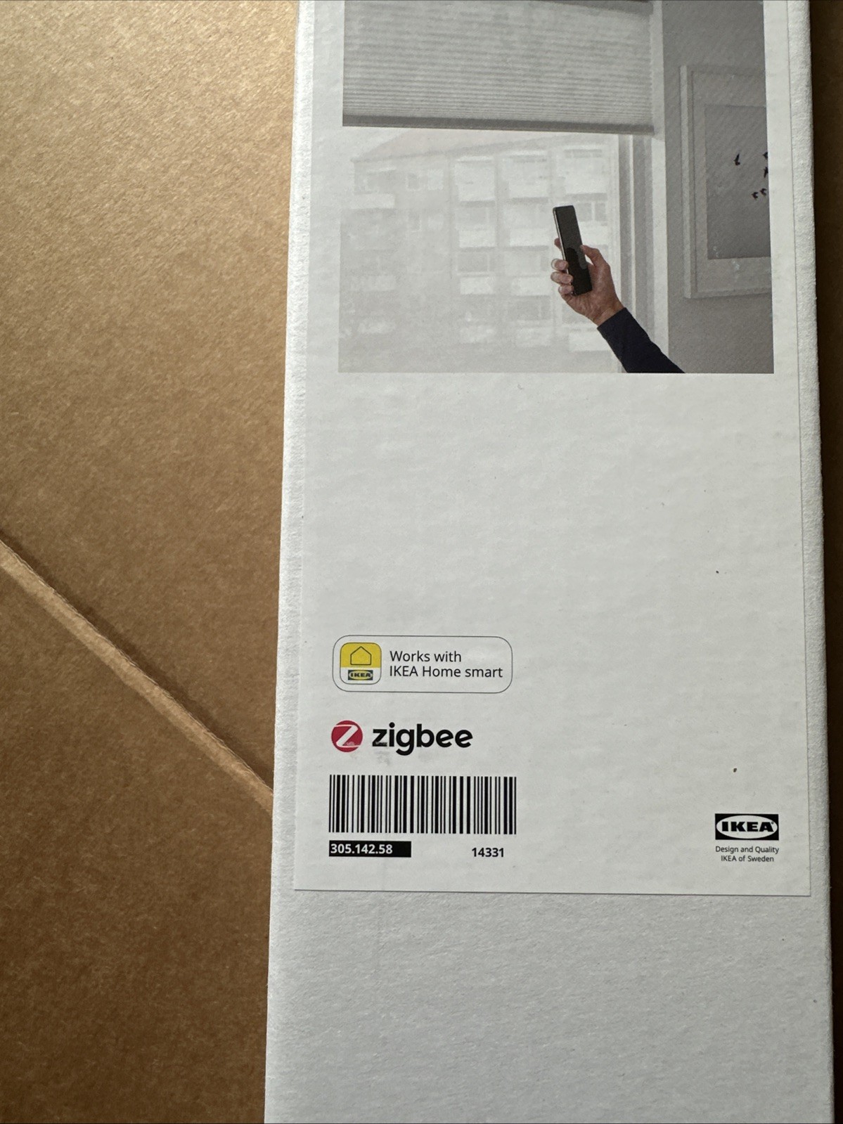 IKEA PRAKTLYSING Smart Cellular Blind 27×76¾” Wireless Battery White-NEW