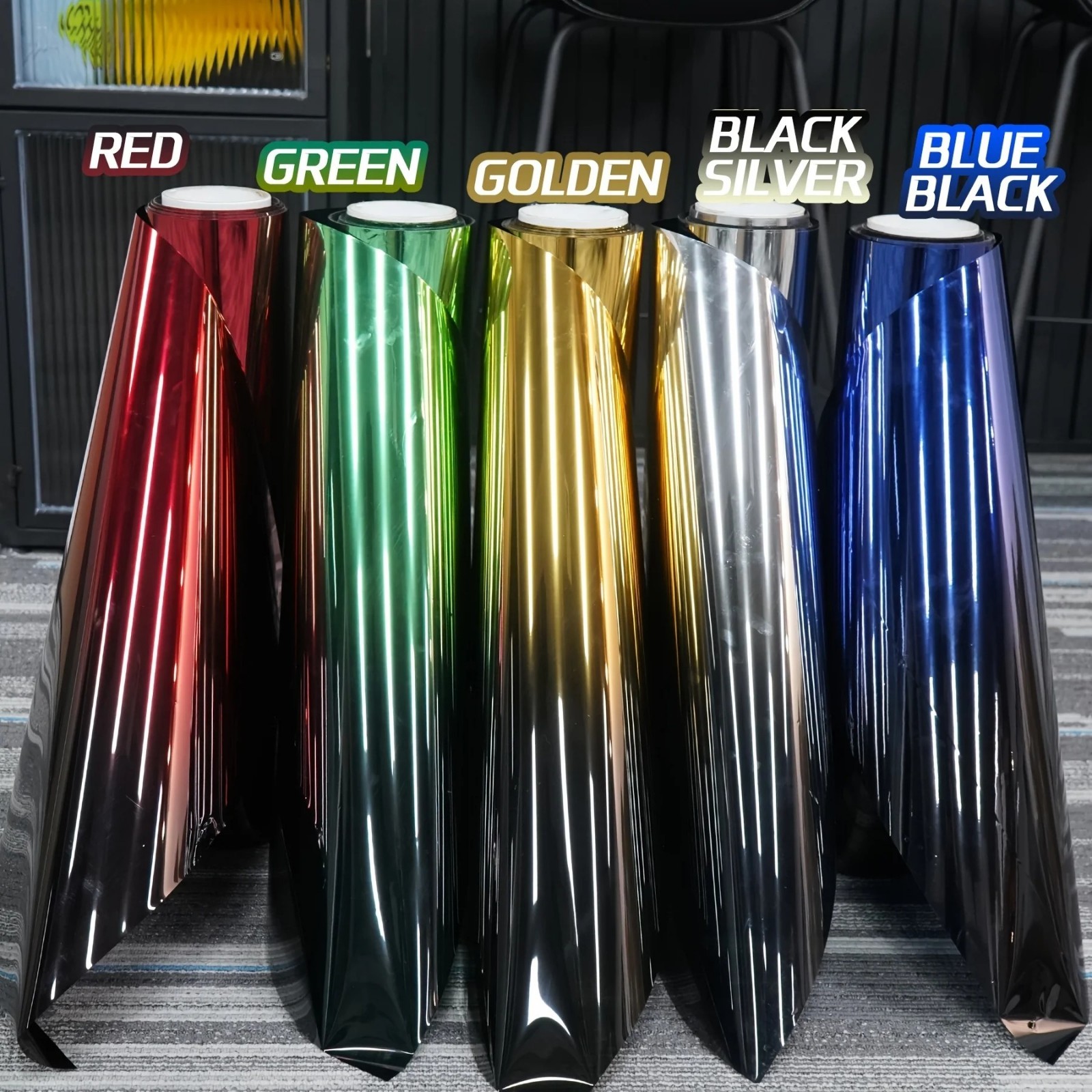 Car Window Tint Film 2-Color Gradients Film Windshield Sun Shade Heat & UV Block