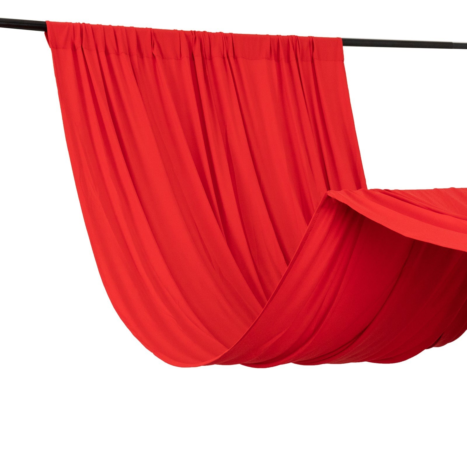 16 ft RED 4-Way Stretch Spandex Divider Backdrop Curtain Party Wedding
