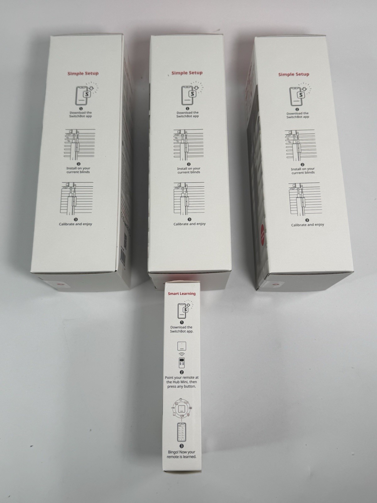 SwitchBot Smart Motorized Blinds Kit – Blind Tilt 3 Pack with Hub Mini W2701600
