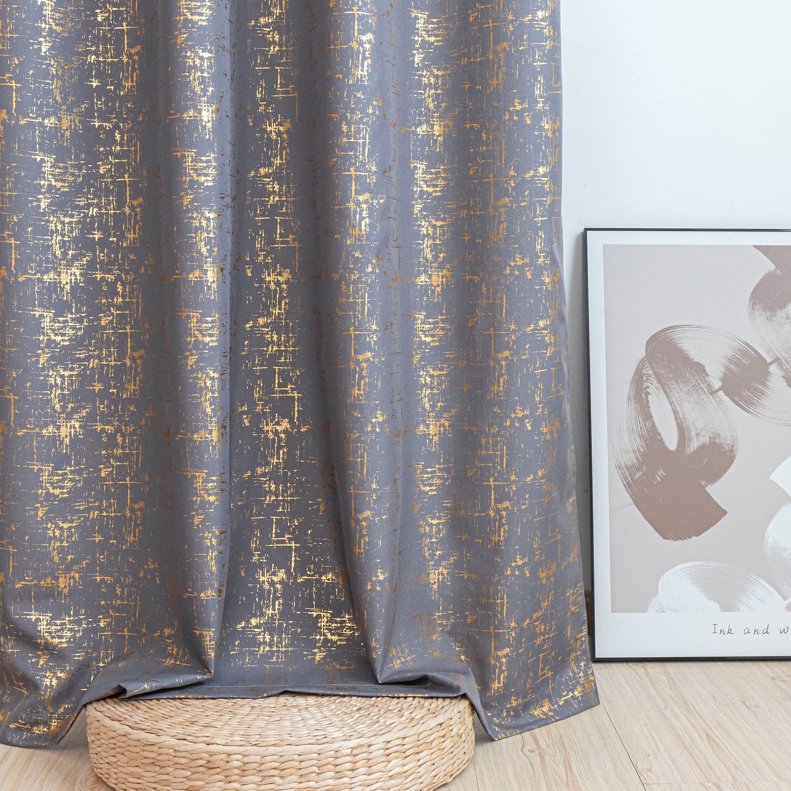 Taisier Home Soft Glittering Geometric Dots Curtains 108 – Luxury Drapes