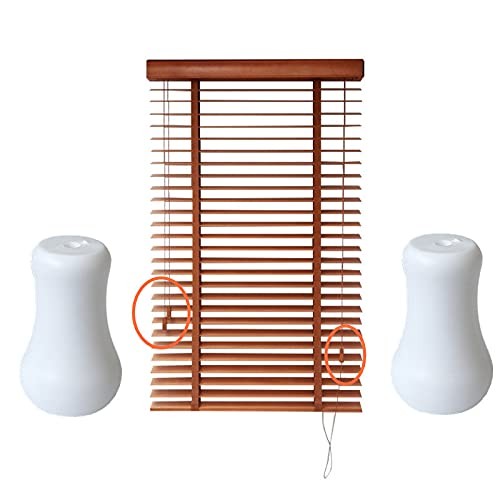 20pcs White Plastic Cord Tassel Window Blind Cord Knobs Drops Pull End for Roman