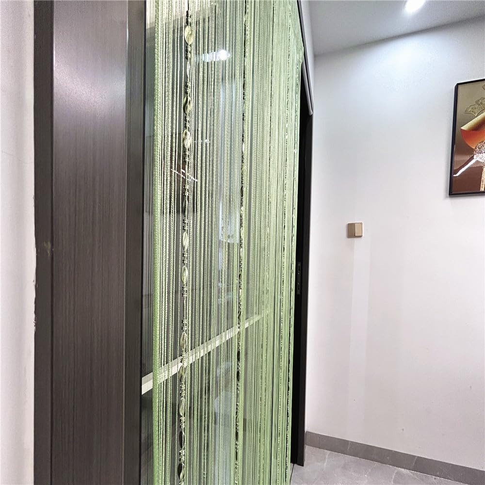 100Cmx200Cm Decorative Door String Curtain Beads Wall Panel Fringe Window Room D