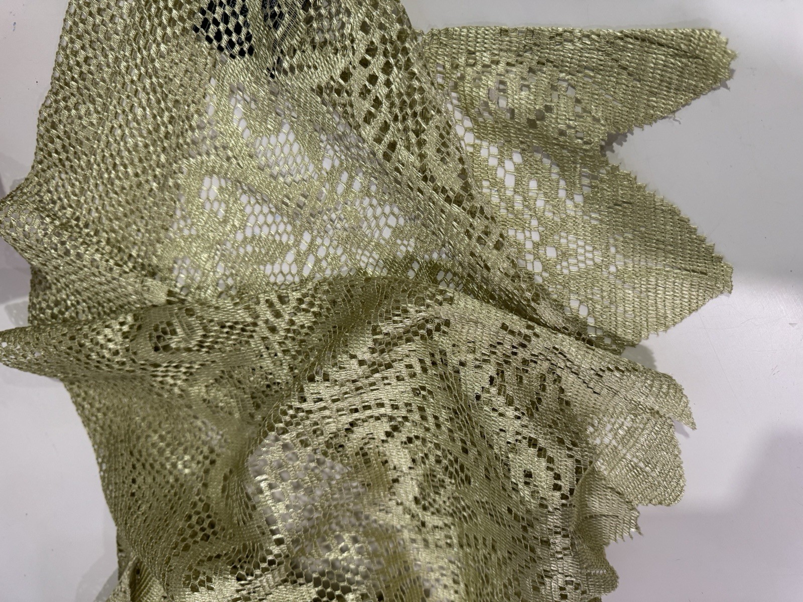 laura ashley Lace window valance Set Of 2 Colors Sage