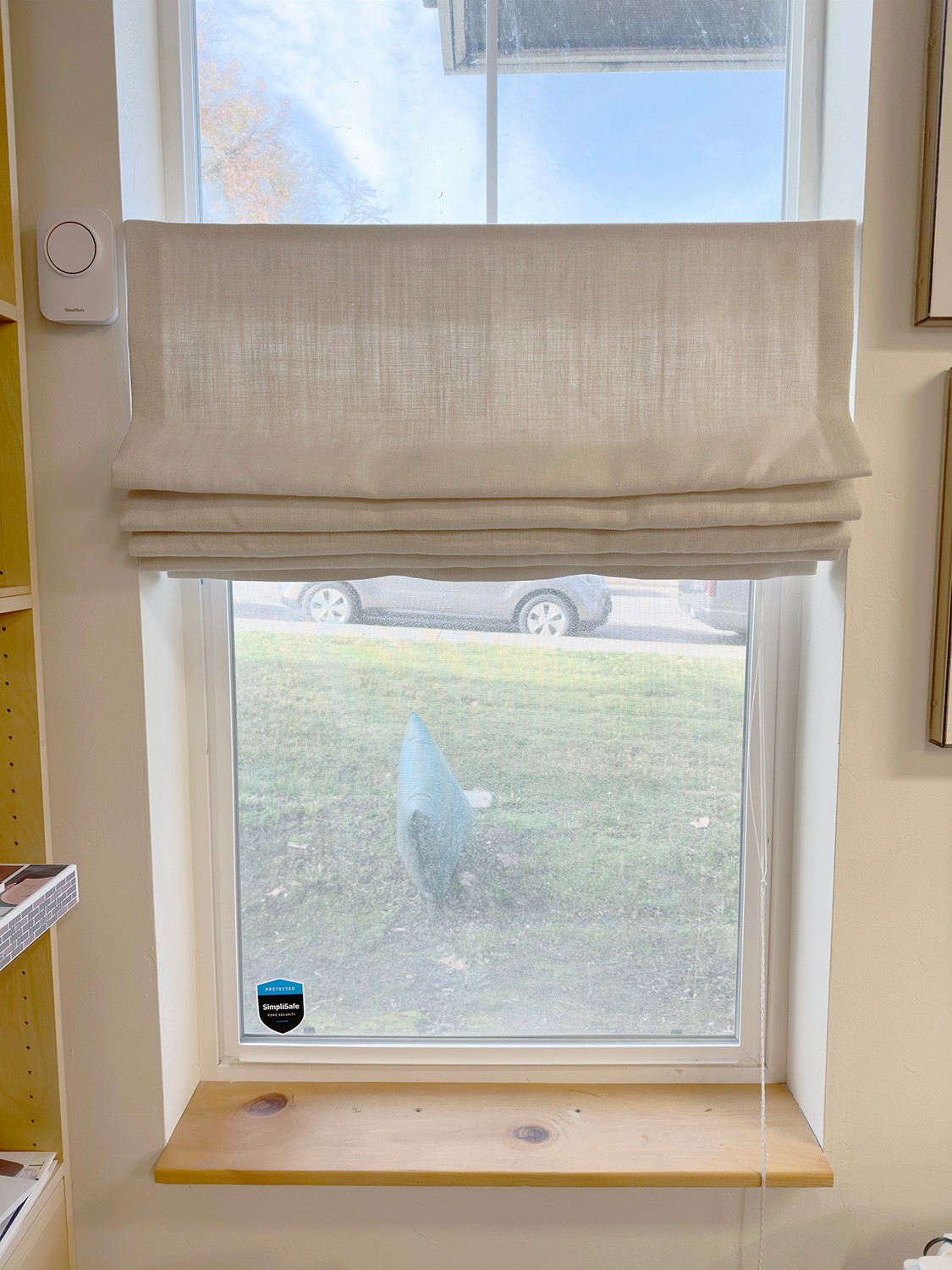 Belgian Linen Roman Shades – 2- Size 35 wide x 45 long 1- Size 24 wide x 36 long